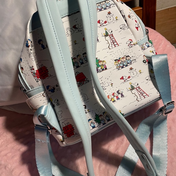 Peanuts lounge flower back pack and matching wallet